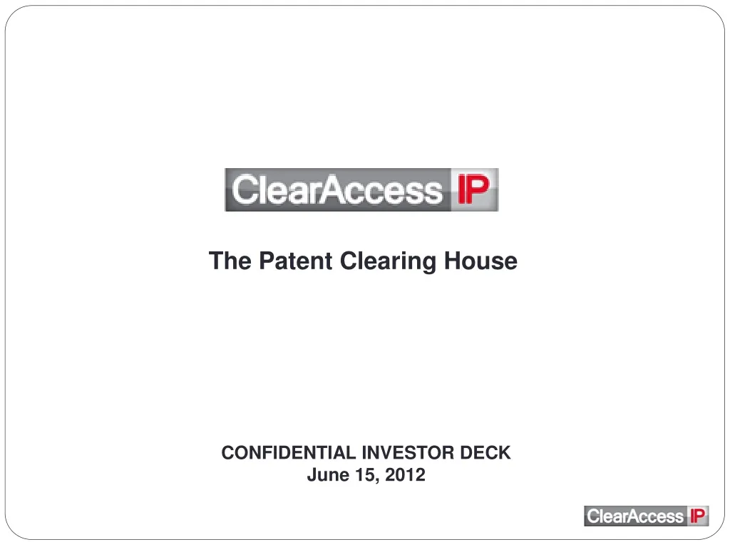 the patent clearing house n.