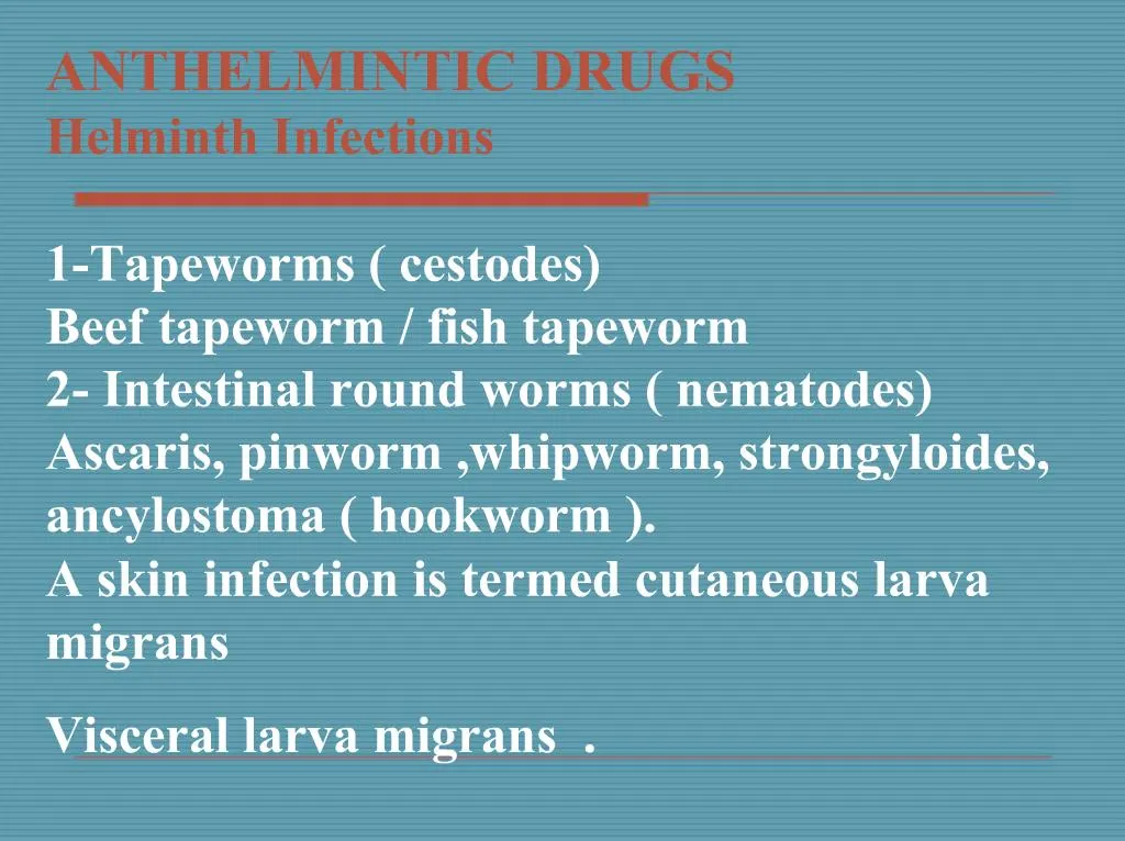 helminth infection ppt tratamentul viermilor lambli