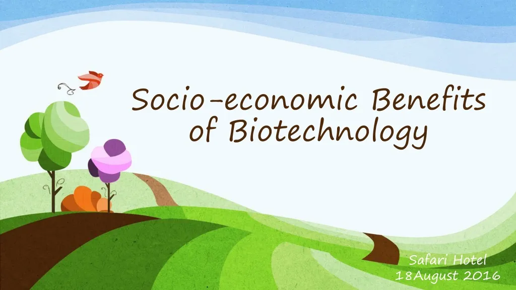 socio economic benefits of biotechnology n.