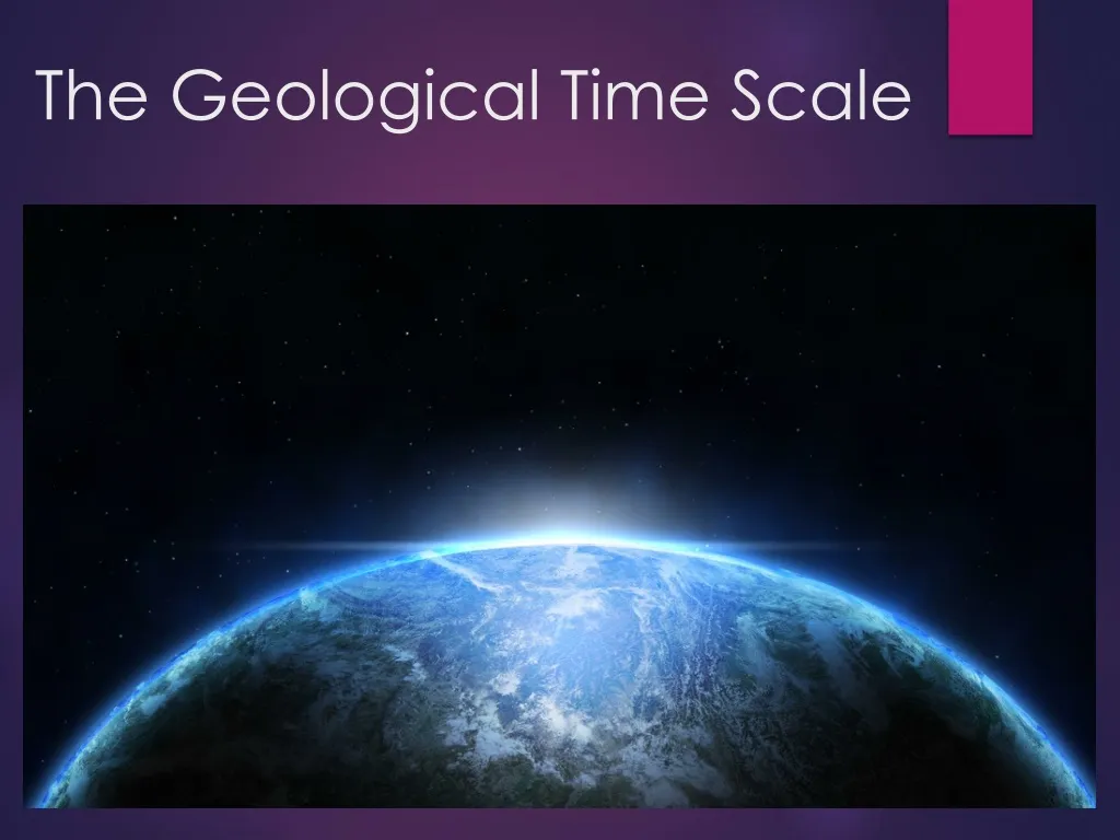 the geological time scale n.
