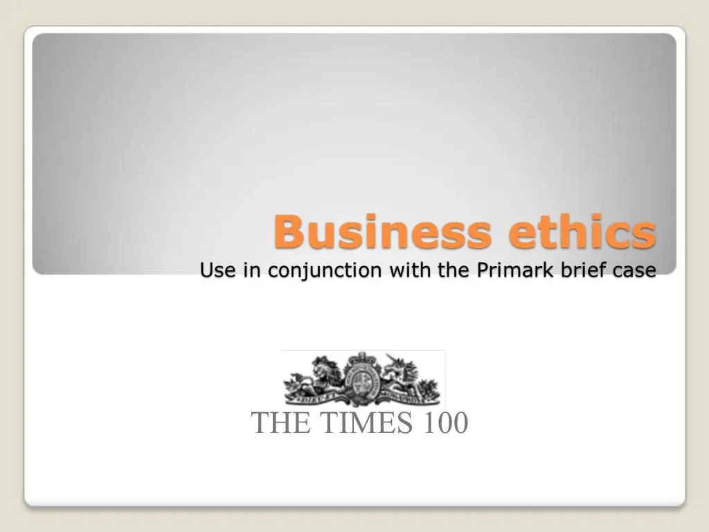 business ethics case study primark