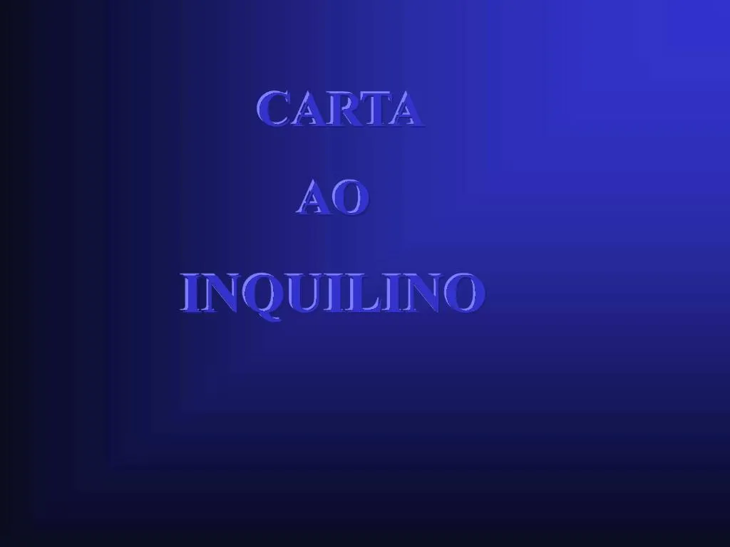 Ppt Carta Ao Inquilino Powerpoint Presentation Free Download Id494379 7599