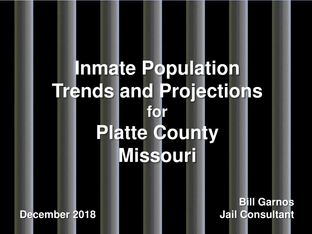 inmate population trends and projections n.