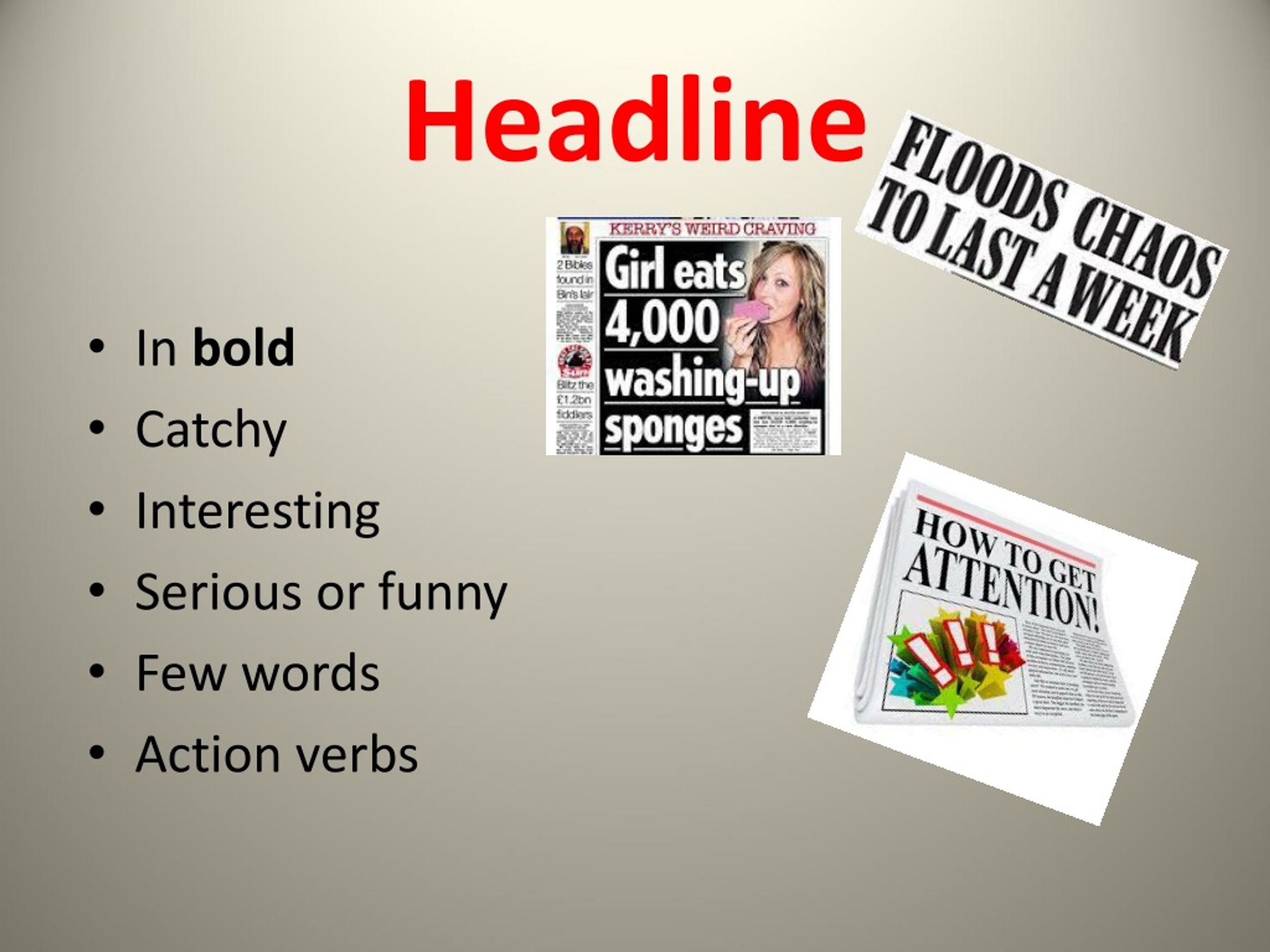 PPT - Features of a newspaper article PowerPoint Presentation, free