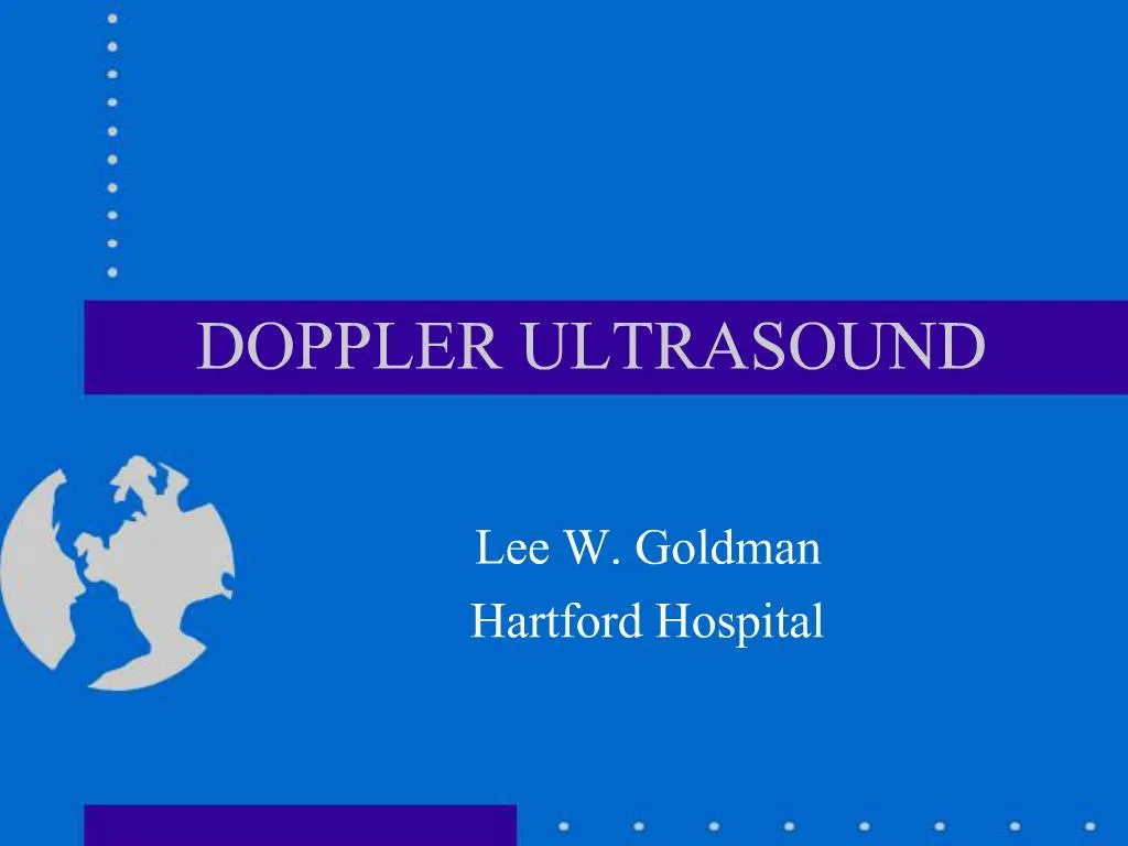 Ppt Doppler Ultrasound Powerpoint Presentation Free Download Id