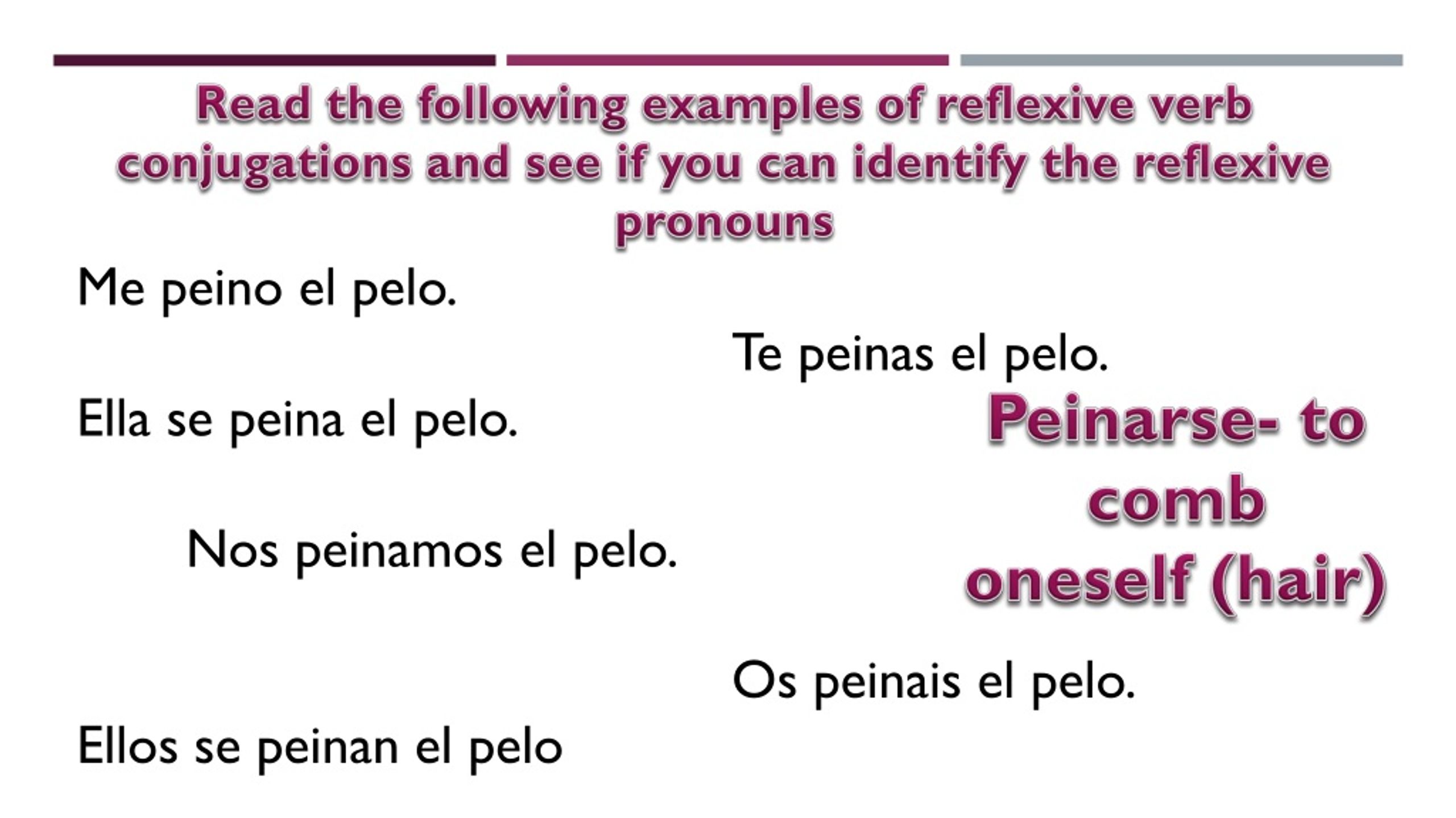 what is a reflexive verb