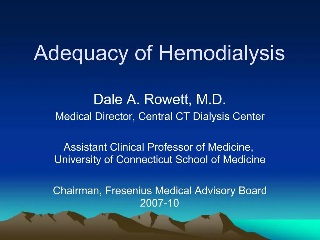 hemodialysis case study presentation