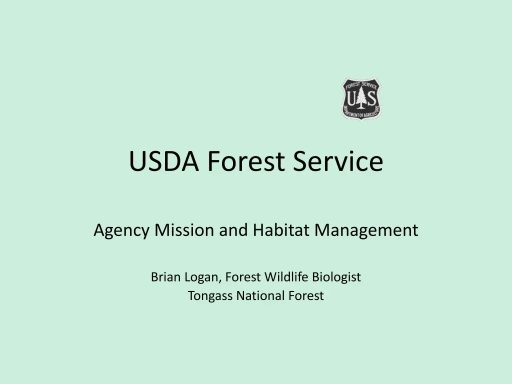 PPT - USDA Forest Service PowerPoint Presentation, Free Download - ID ...