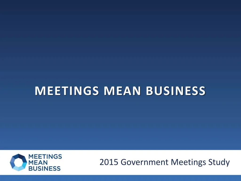 meetings mean business n.