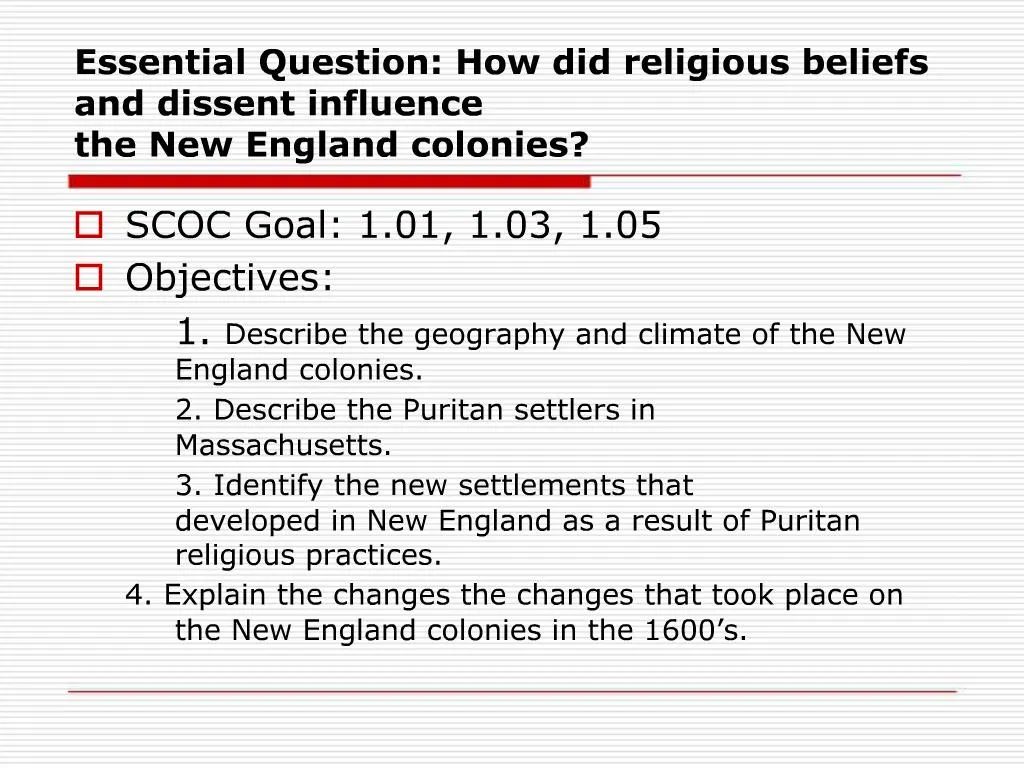 ppt-essential-question-how-did-religious-beliefs-and-dissent