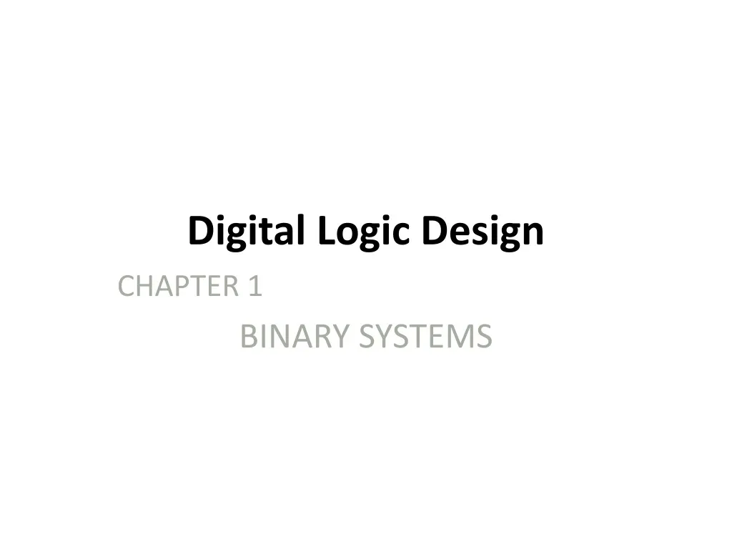 digital logic design n.
