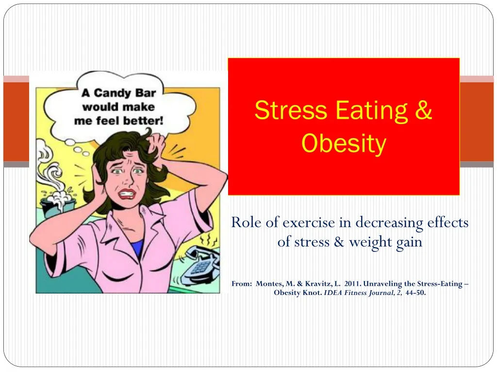 stress eating obesity n.