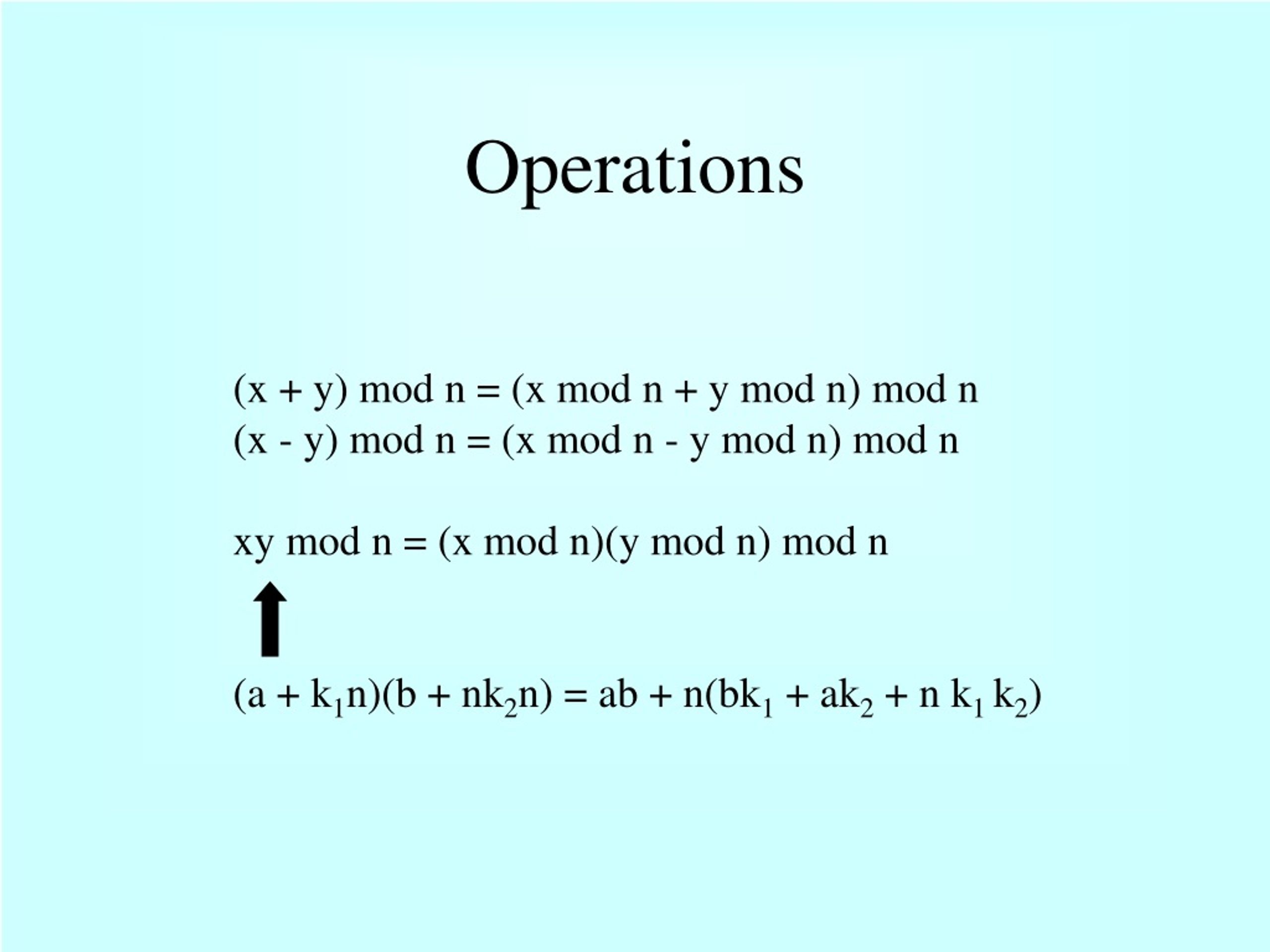 Ppt Modular Remainder Arithmetic Powerpoint Presentation Free Download Id