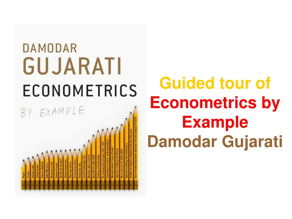 PPT - Guided tour of Econometrics by Example Damodar Gujarati ...