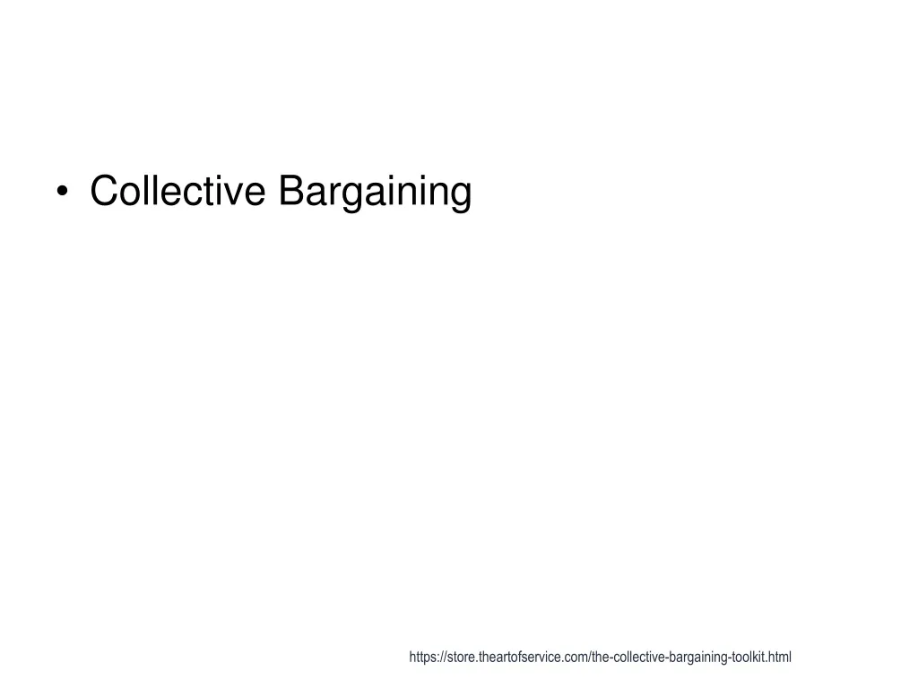 collective bargaining n.