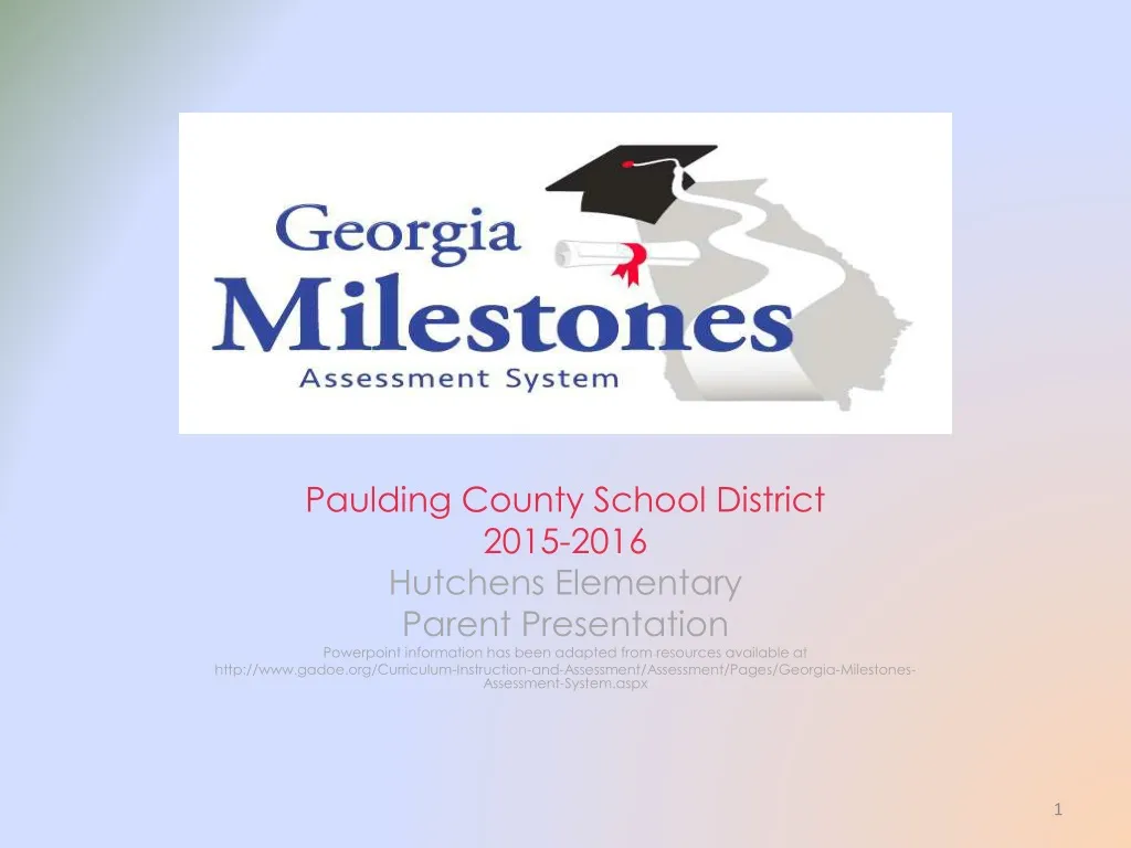 PPT Paulding County School District 20152016 Hutchens Elementary Parent Presentation