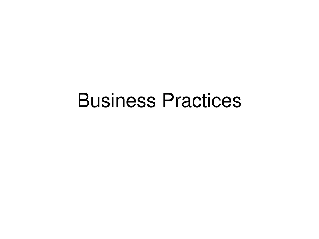 PPT Business Practices PowerPoint Presentation, free download ID503784