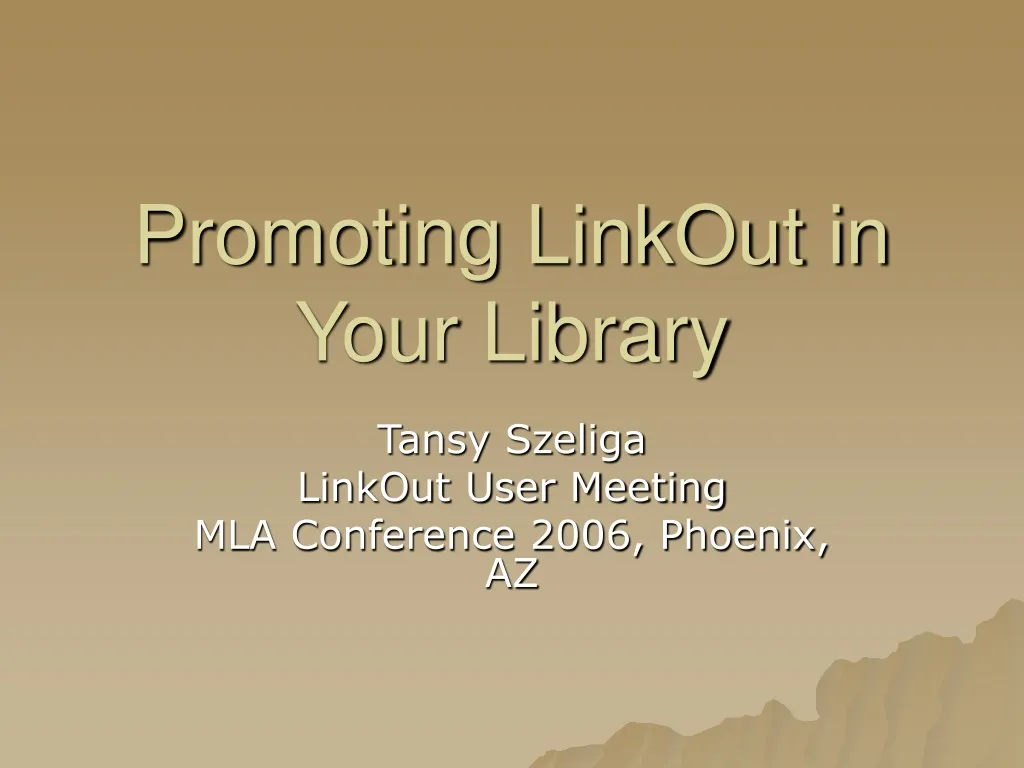 promoting linkout in your library n.