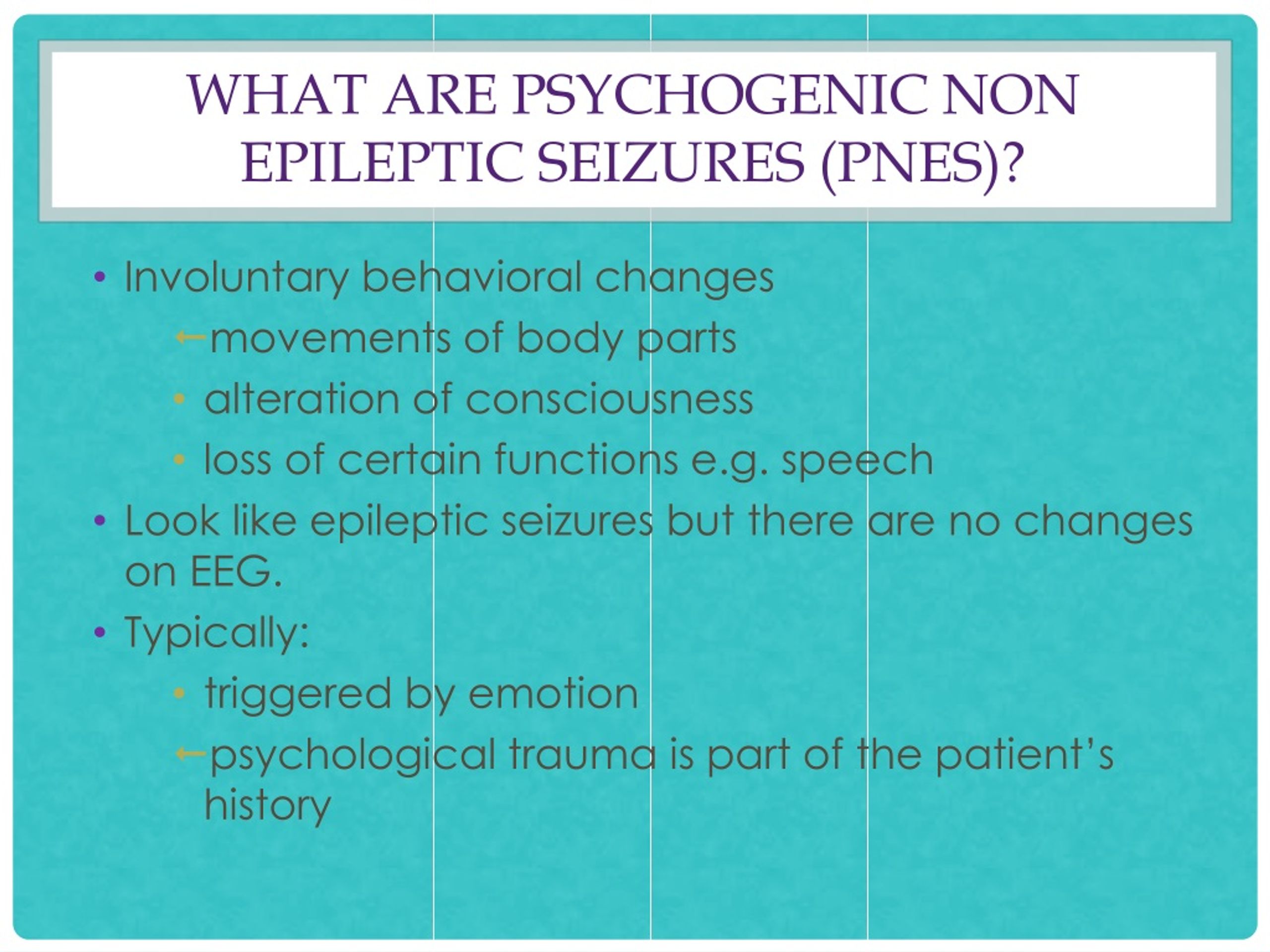 PPT - Psychogenic Non-epileptic Seizures PowerPoint Presentation, free ...