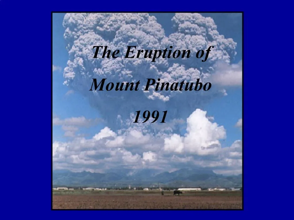 pinatubo eruption 1991 case study