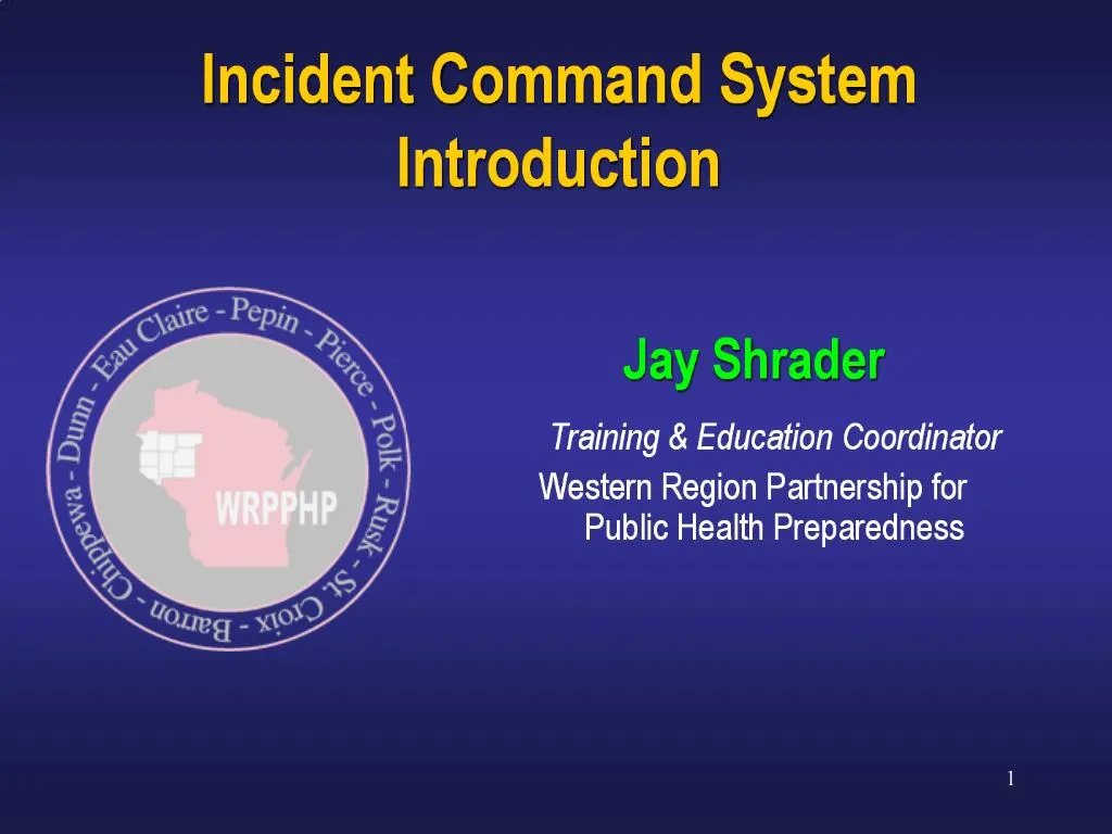 PPT - Incident Command System Introduction PowerPoint Presentation ...