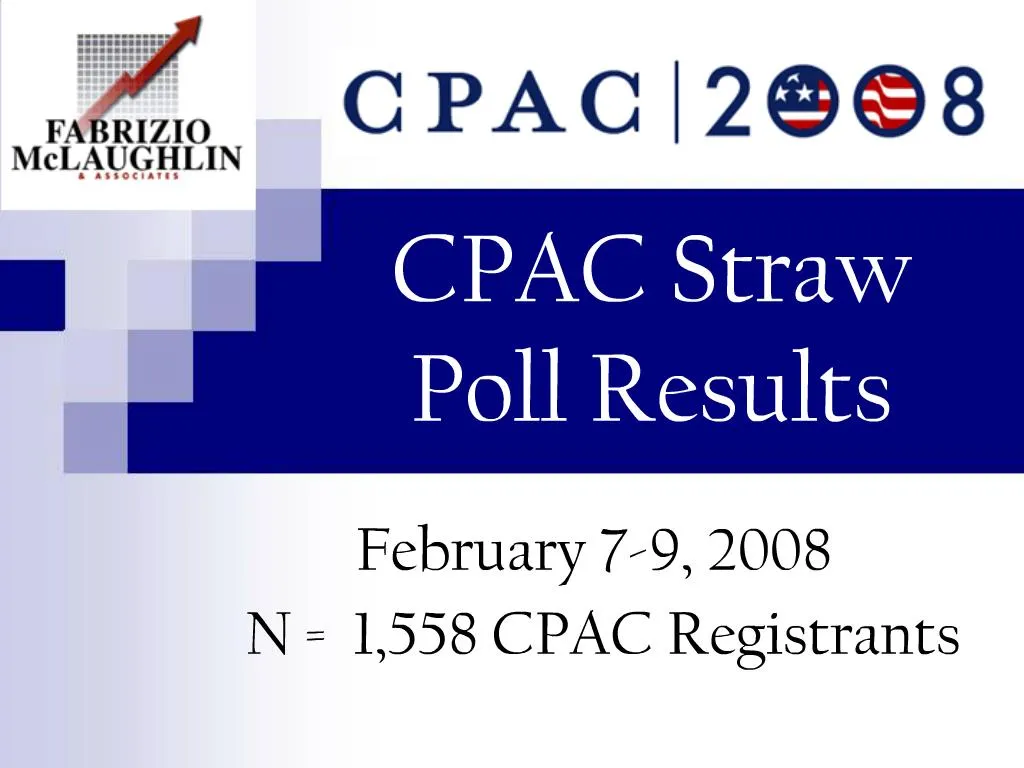 PPT CPAC Straw Poll Results PowerPoint Presentation, free download