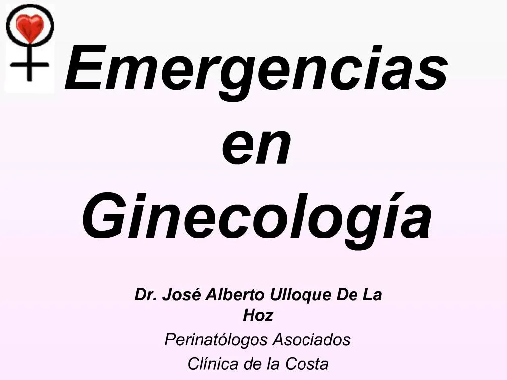 PPT - Emergencias En Ginecolog A PowerPoint Presentation, Free Download ...