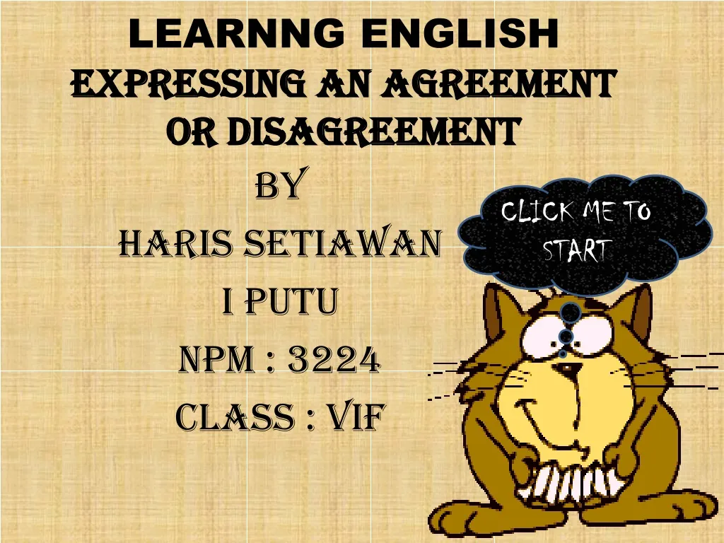 learnng english expressing an agreement or disagreement n.