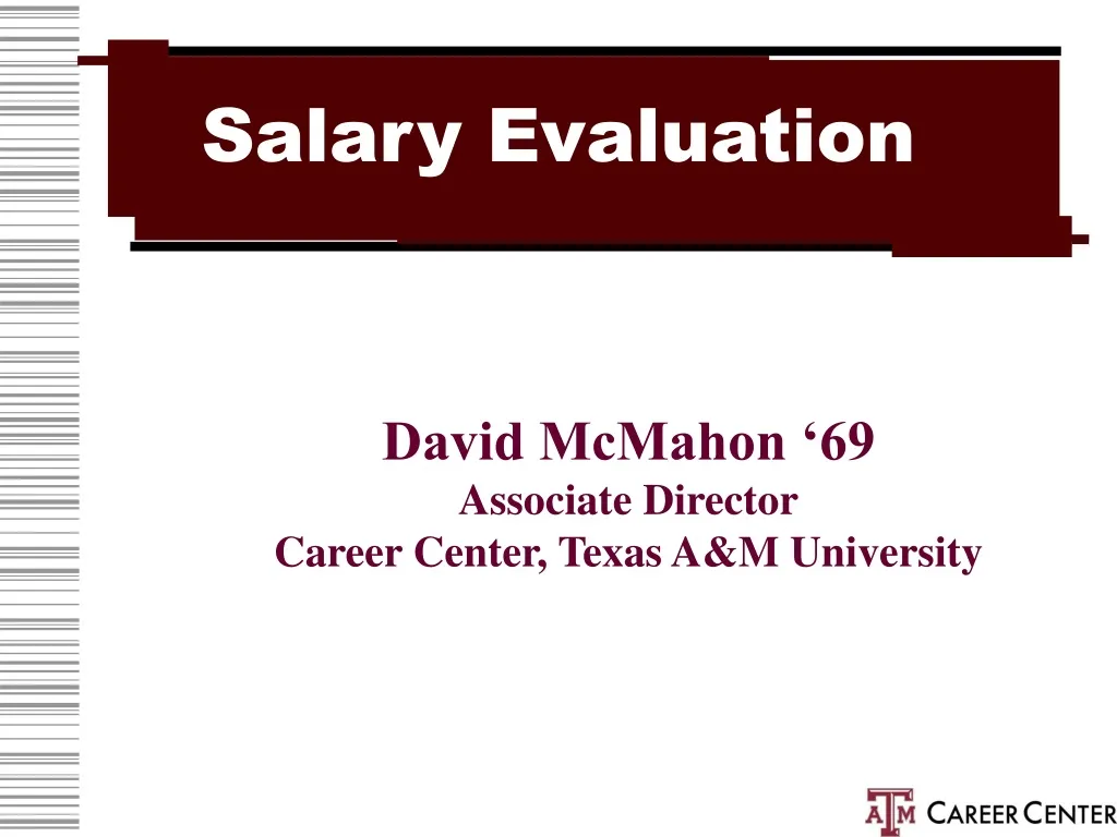 PPT Salary Evaluation PowerPoint Presentation free download ID:512141