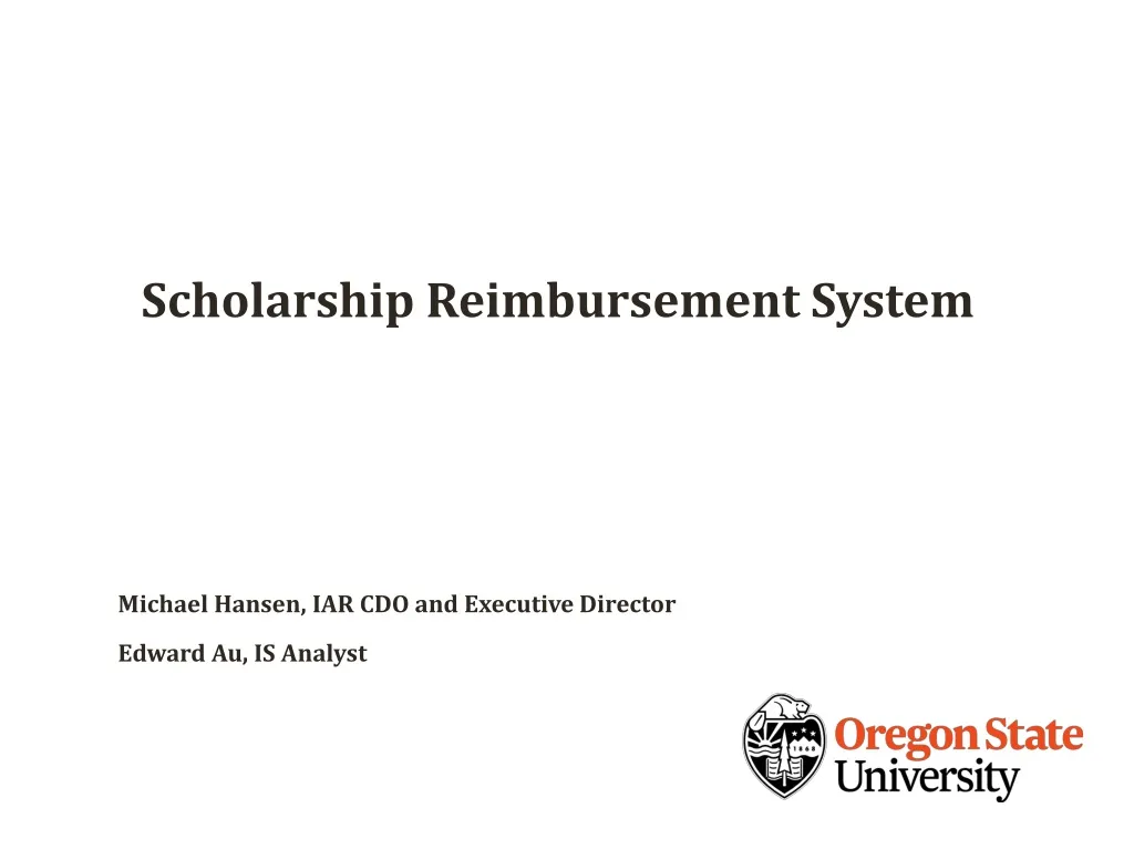 scholarship reimbursement system n.