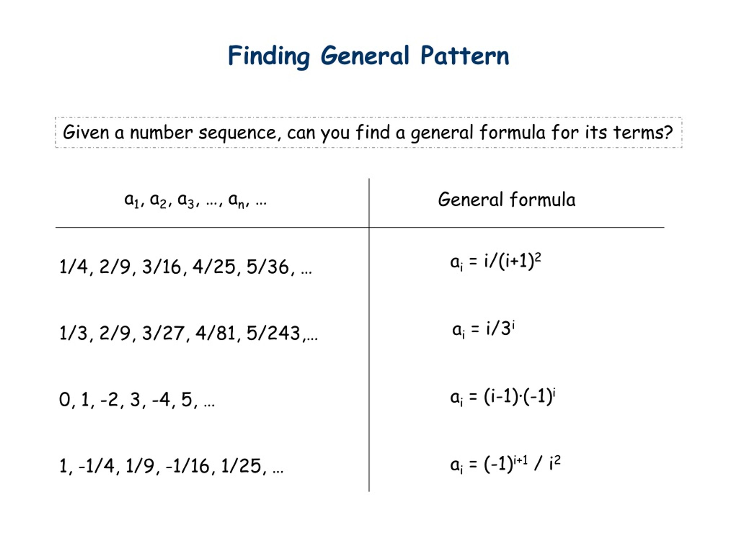 PPT Number Sequences PowerPoint Presentation, free download ID515315