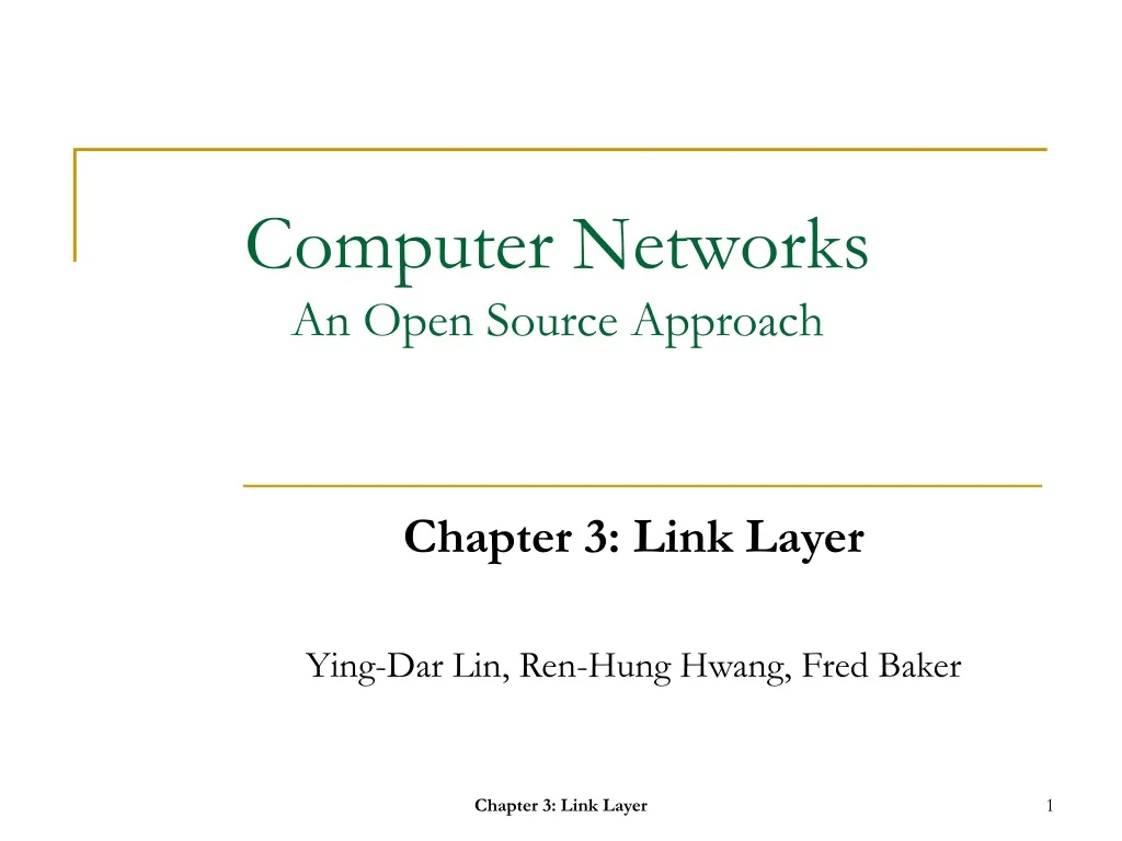 computer networks an open source approach n.