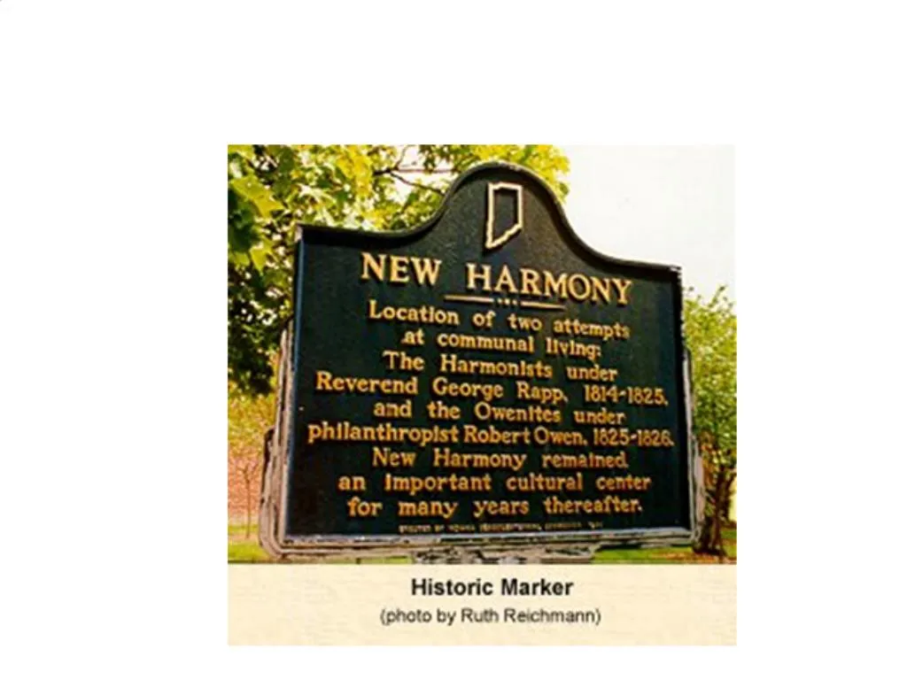 PPT - Thinking Historically at New Harmony: The Rappites, 1814-1824 ...