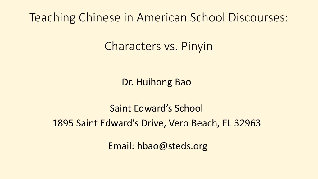 t eaching chinese in american school discourses characters vs pinyin n.