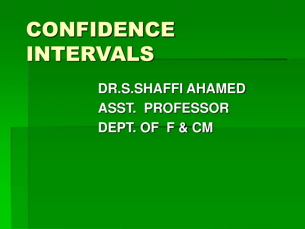 confidence intervals n.