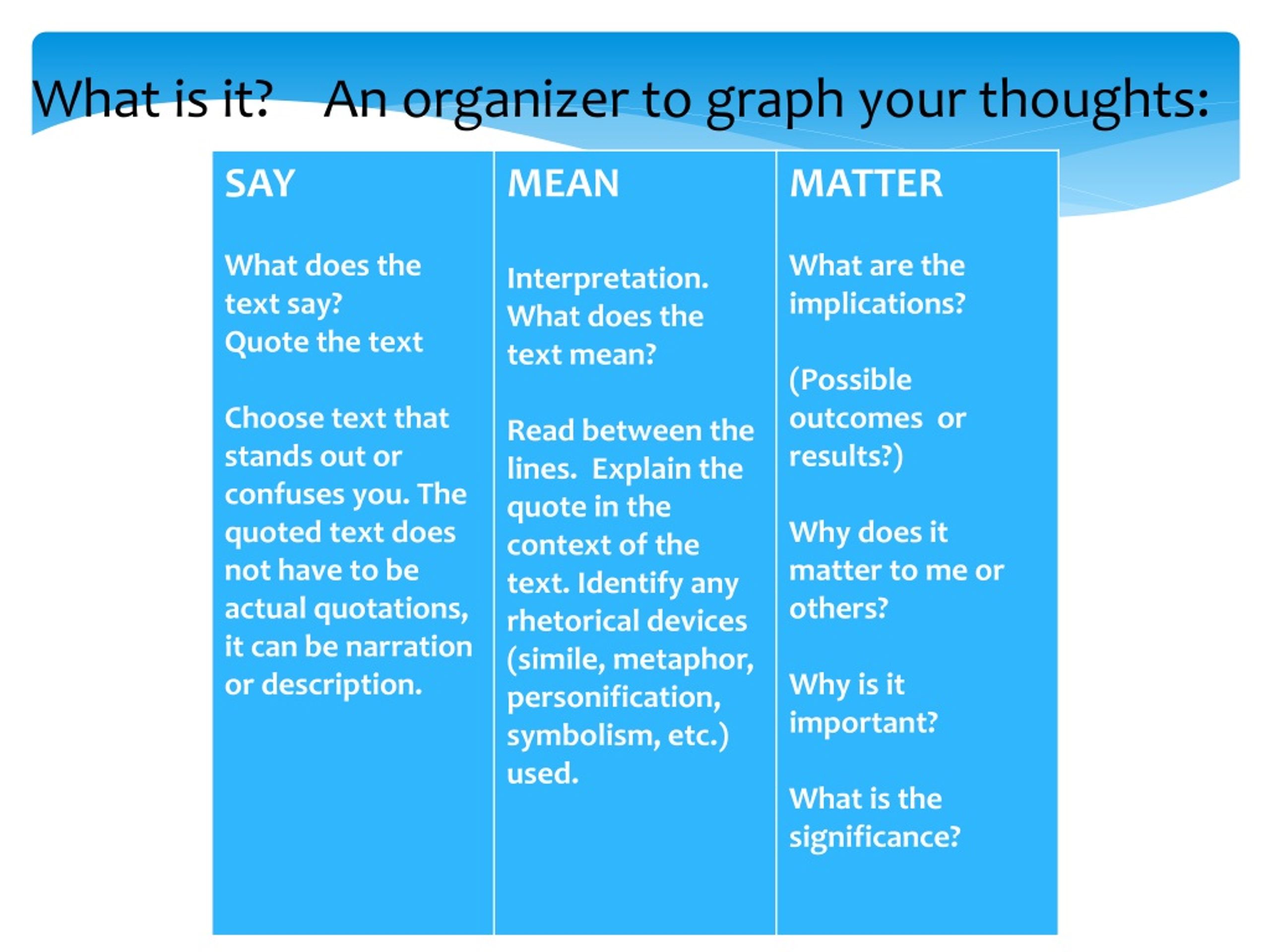 Have a say meaning