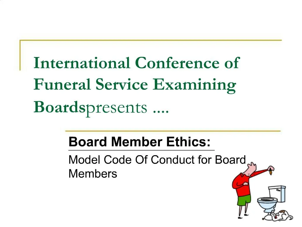 PPT - International Conference of Funeral Service Examining Boards