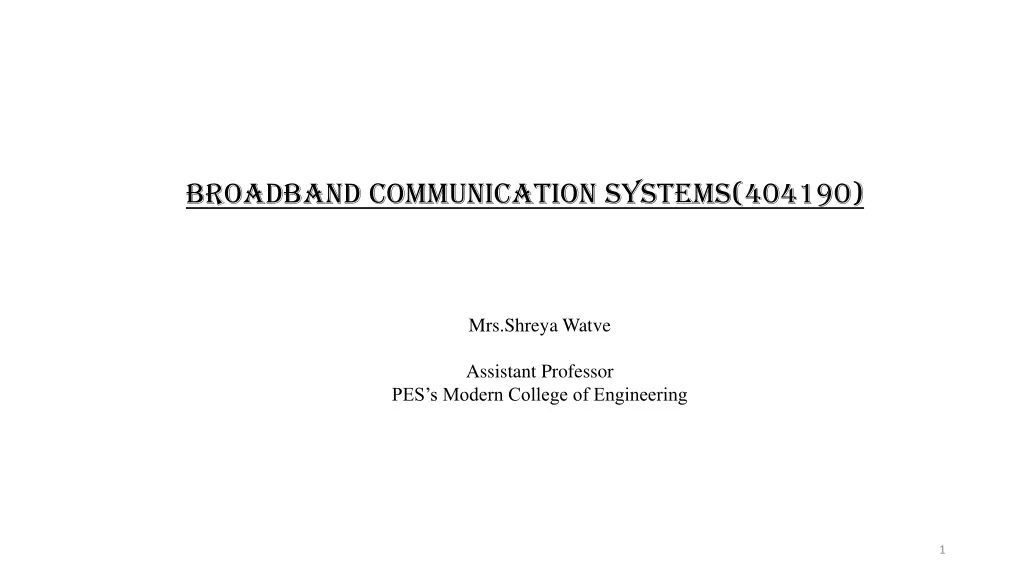 broadband communication systems 404190 n.