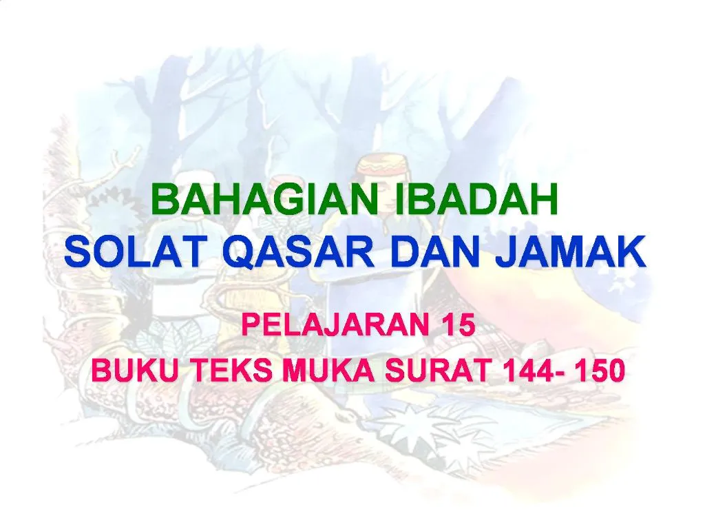 Ppt Bahagian Ibadah Solat Qasar Dan Jamak Powerpoint Presentation Free Download Id 539412