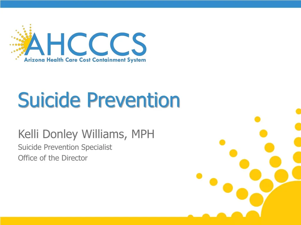 suicide prevention n.