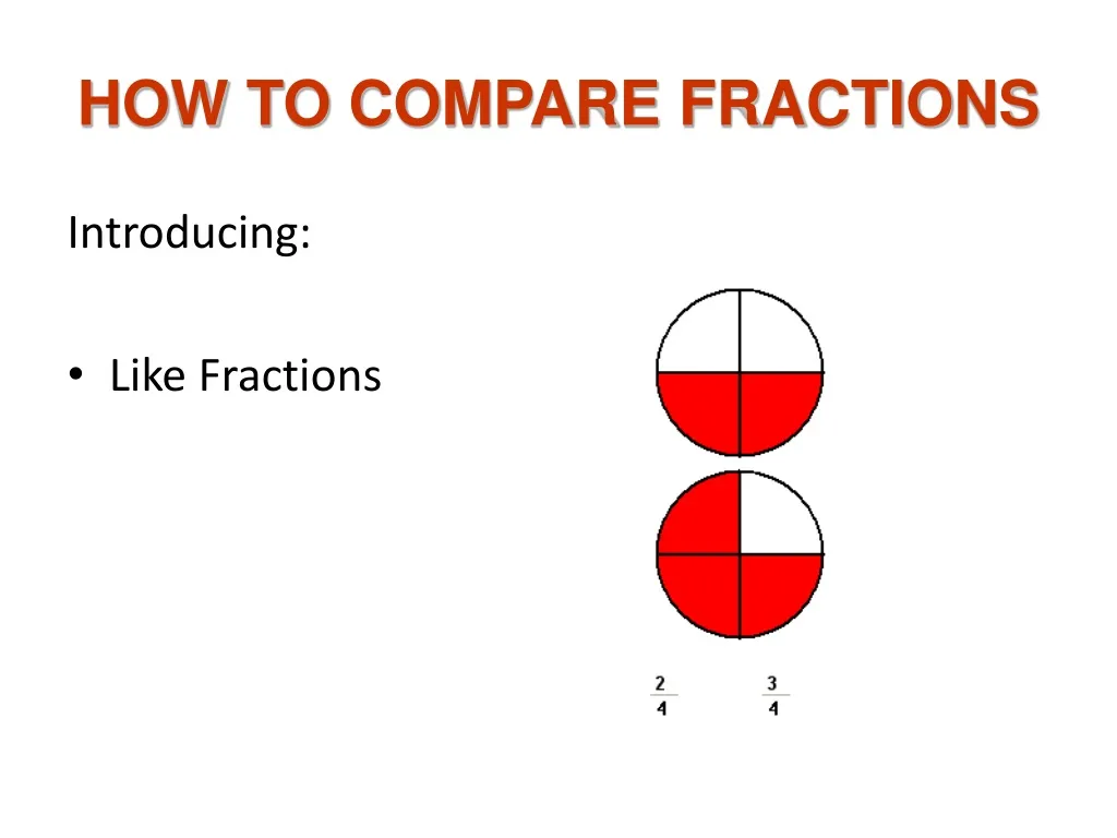 how to compare fractions n.