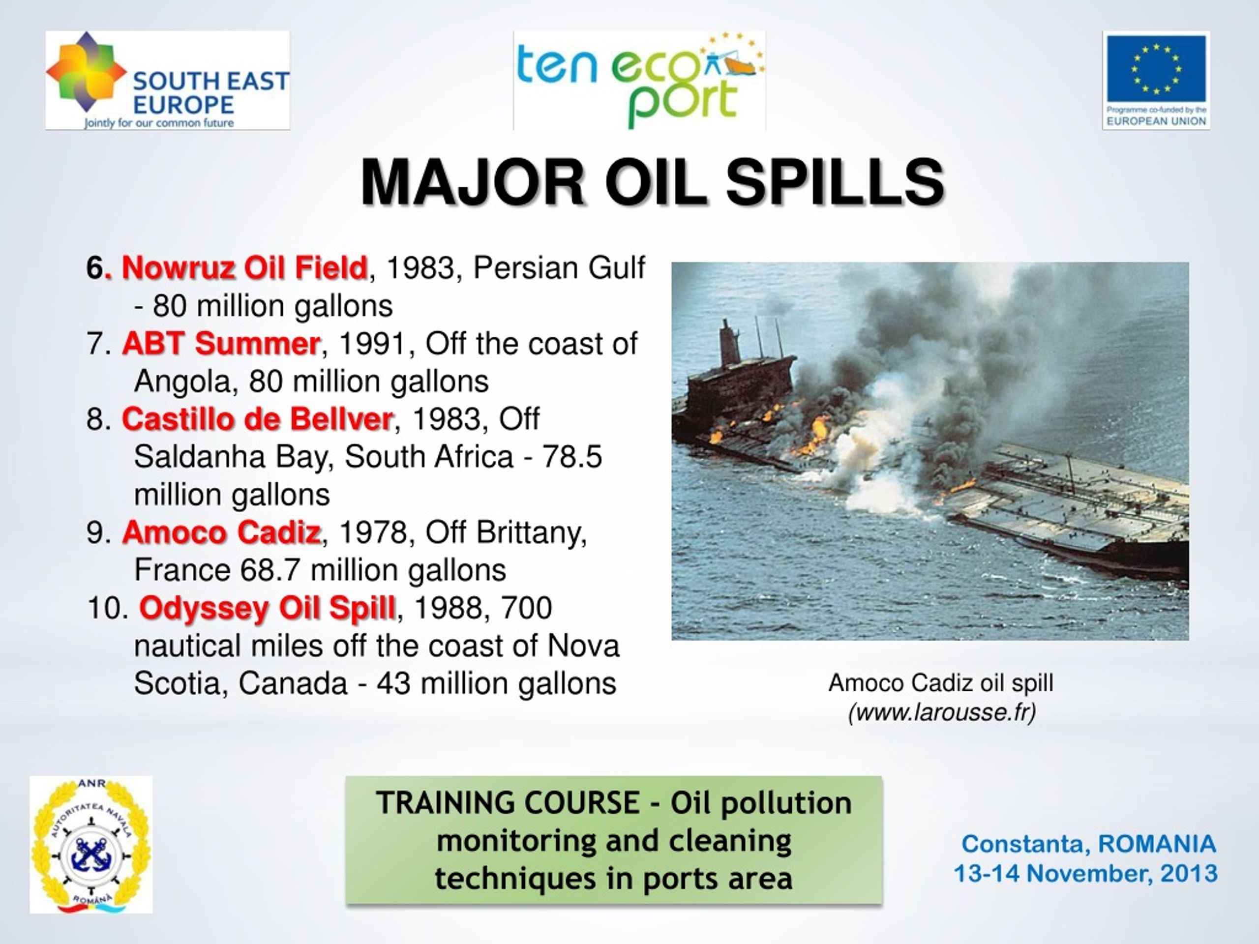 PPT - TRAINING COURSE - Oil Pollution Monitoring And Cleaning ...