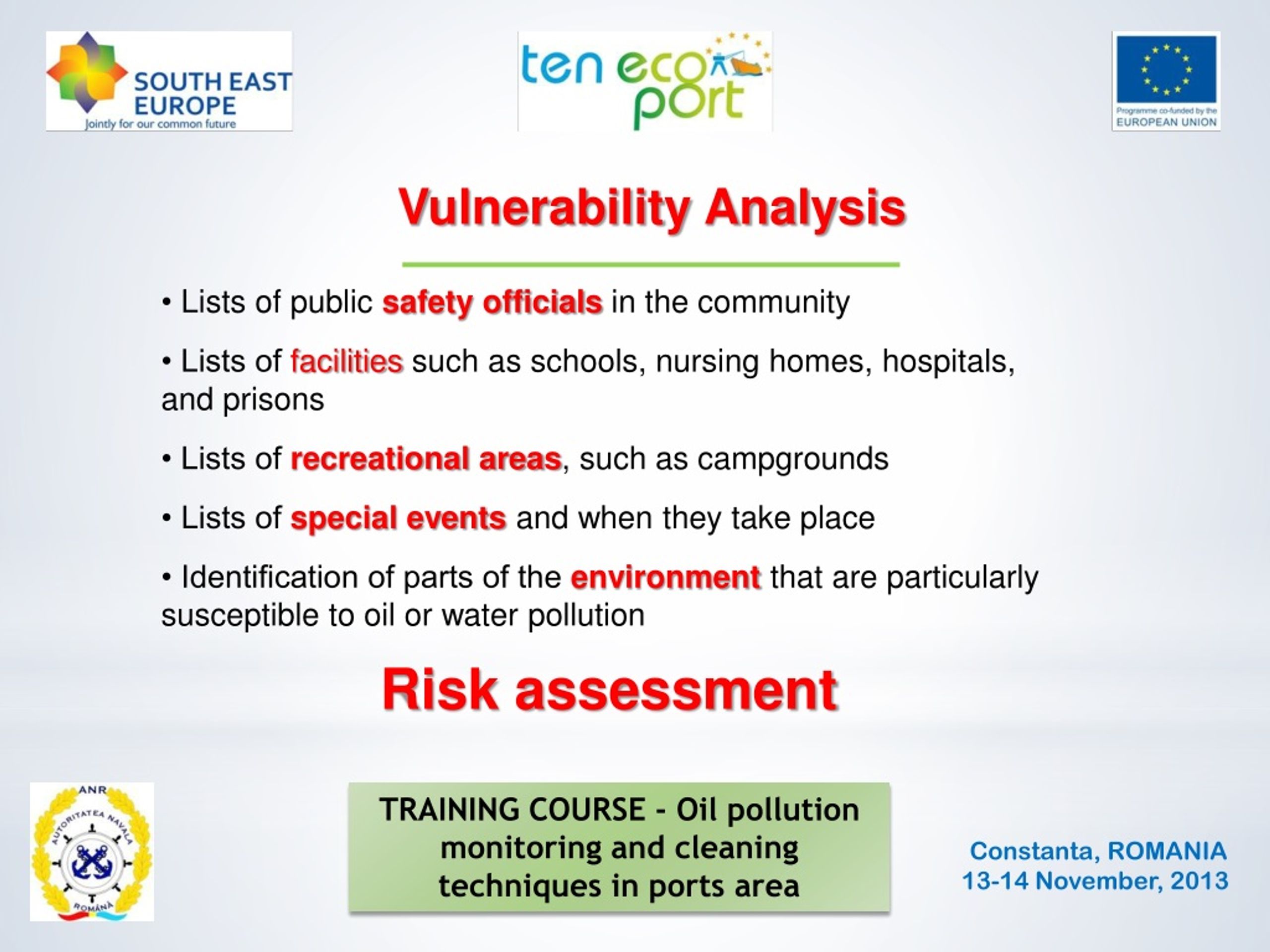 PPT - TRAINING COURSE - Oil Pollution Monitoring And Cleaning ...