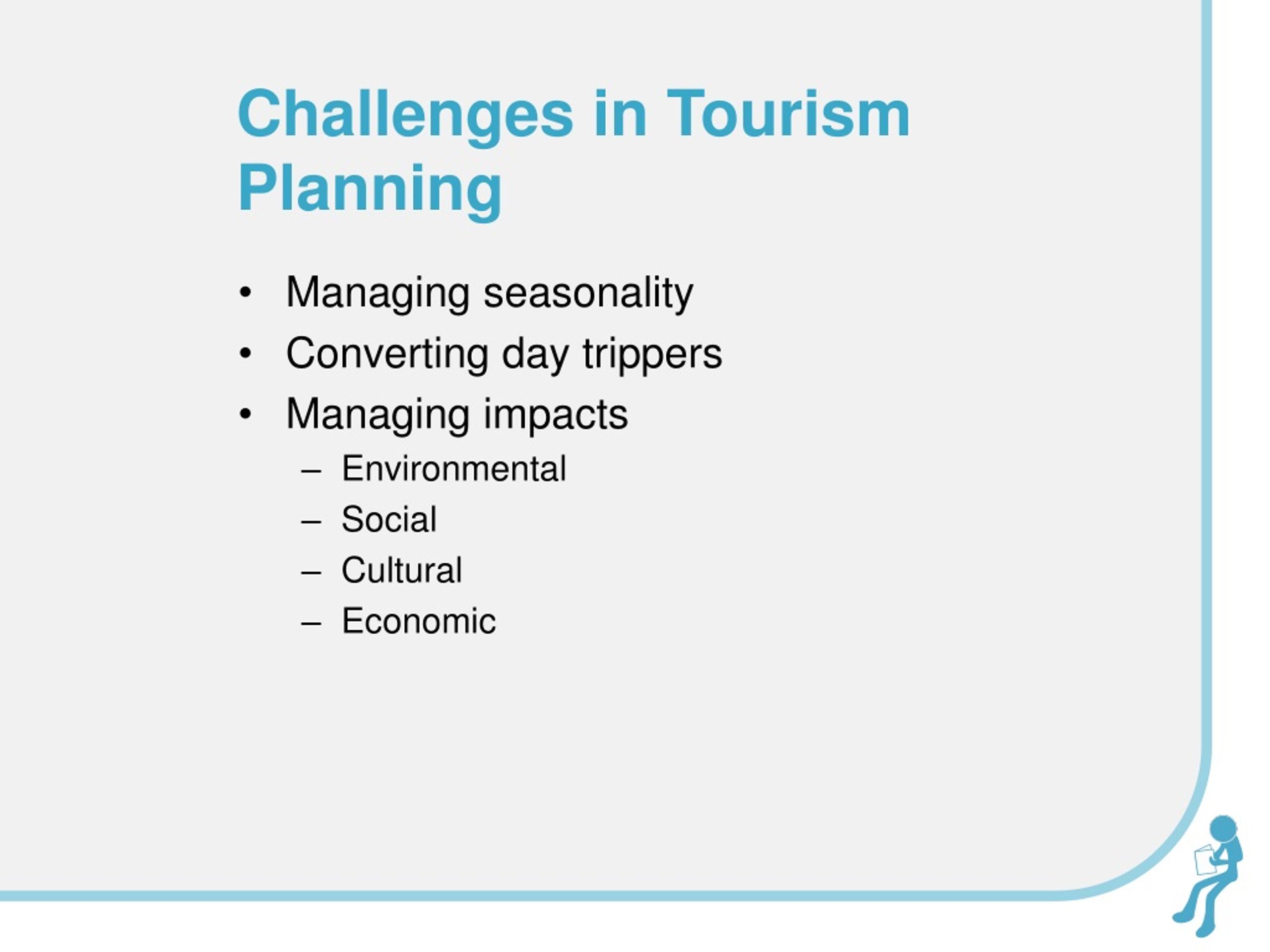 problems in tourism planning