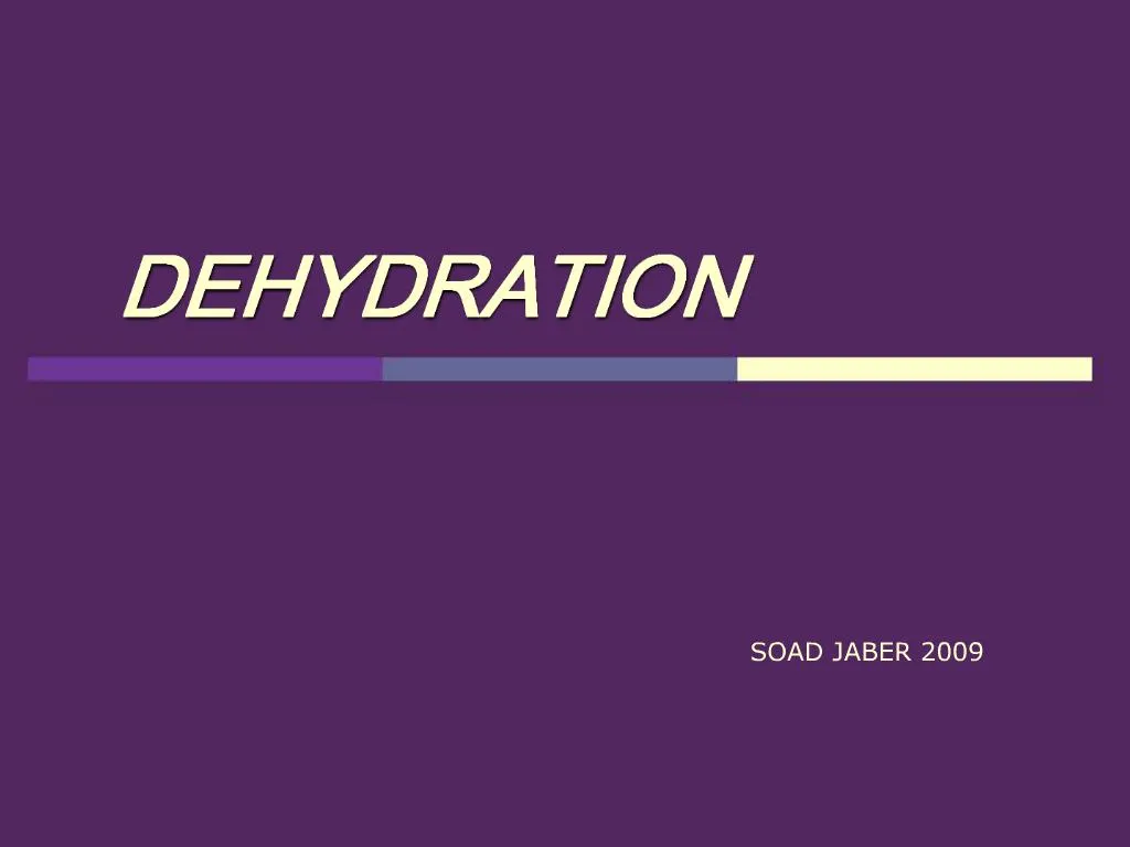 dehydration ppt presentation download