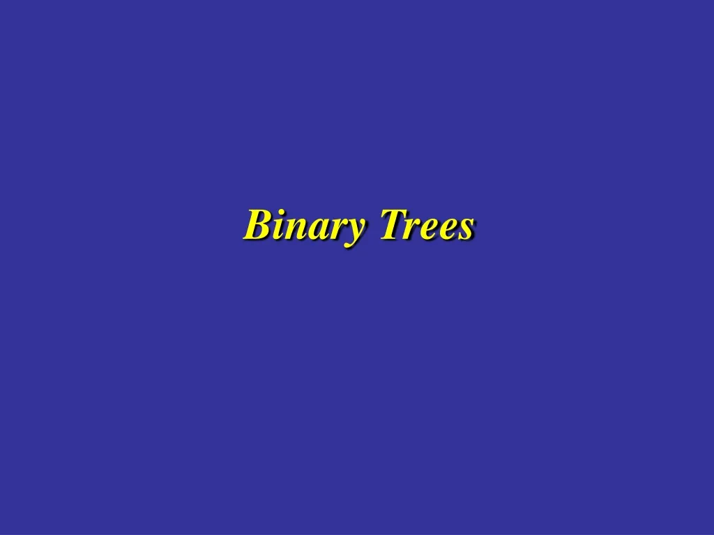binary trees n.