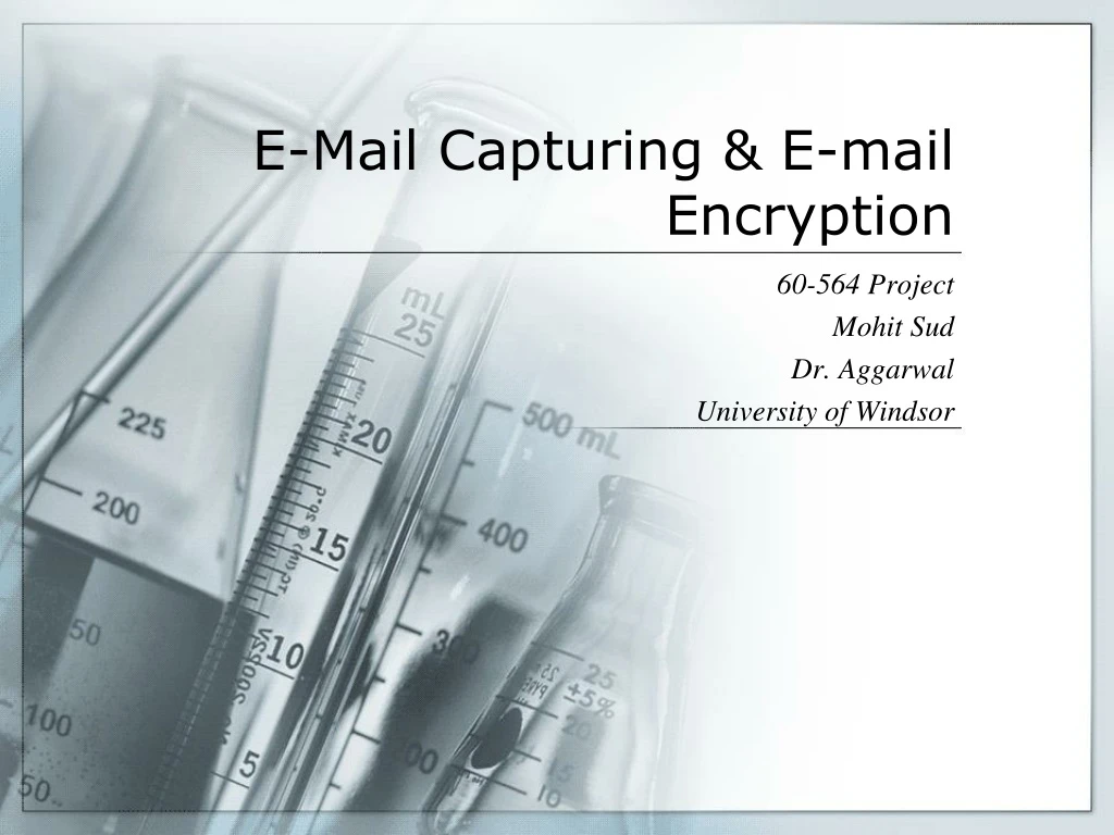 e mail capturing e mail encryption n.