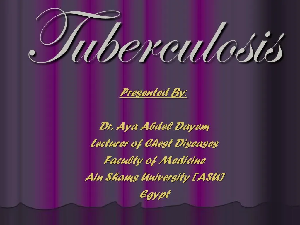 Ppt Tuberculosis Powerpoint Presentation Free Download Id550960 0781