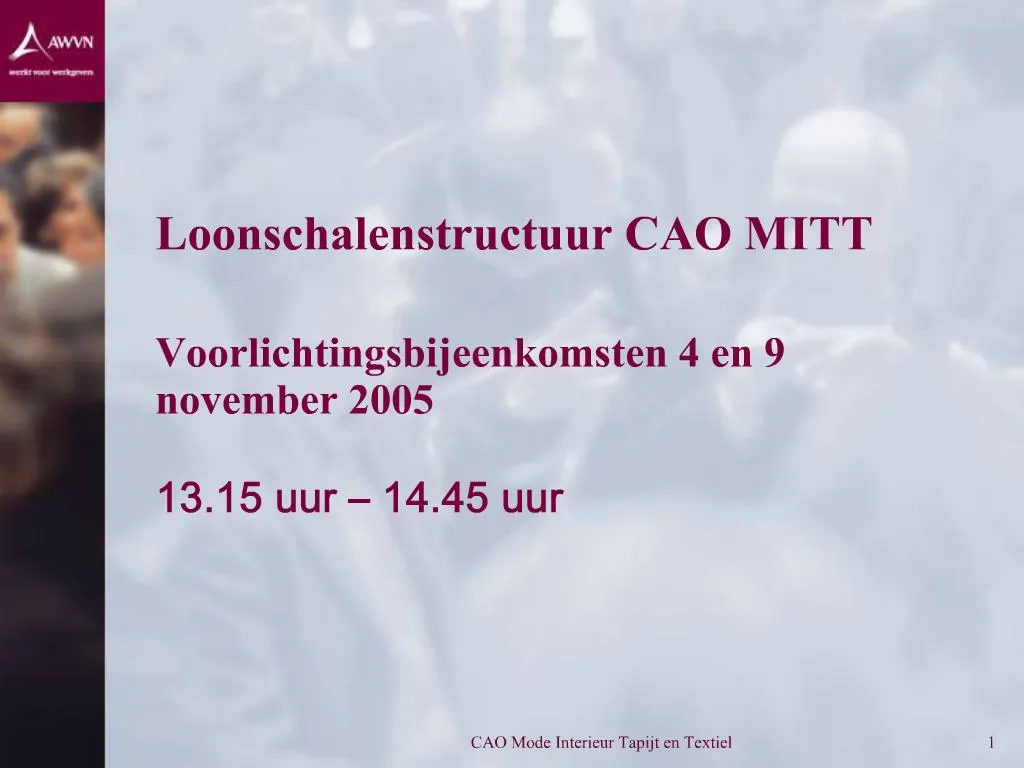 PPT Loonschalenstructuur CAO MITT PowerPoint Presentation, free