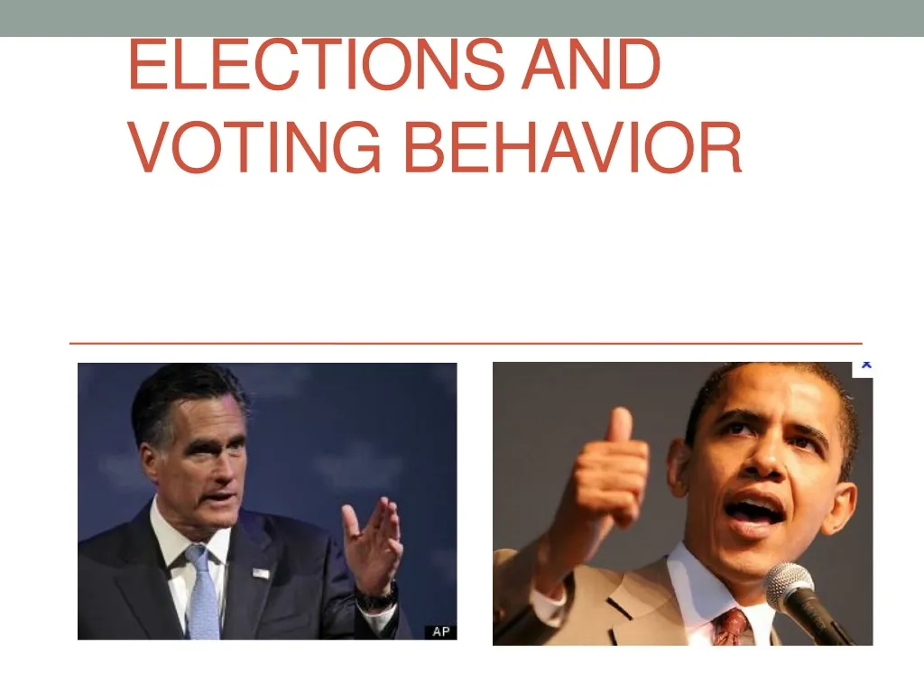 elections and voting behavior n.